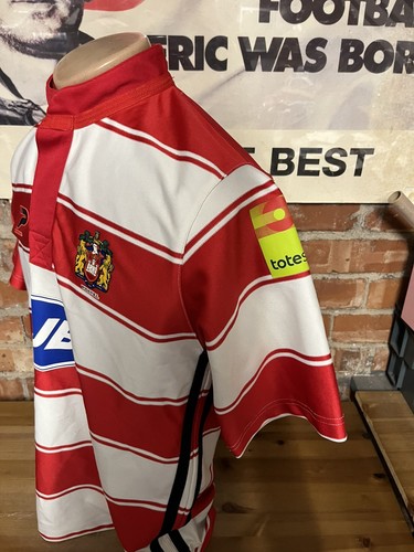 PATRICK WIGAN WARRIORS RUGBY LEAGUE HOME FOOTBALL SHIRT ADULT SIZE LARGE - Bild 2 von 5
