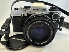 Vintage Olympus OM-10 FC Film Camera 50mm Zuiko Auto-S F/1.8 Lens