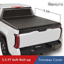 5.5ft Soft Roll-up Tonneau Cover For 2007-2026 Toyota Tundra Truck Bed Cover