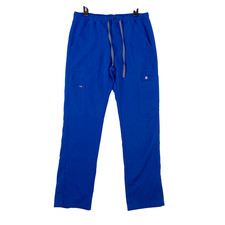 Figs Cairo Cargo Scrub Pants Mens Sz Medium Royal Blue Medical Veterinarian