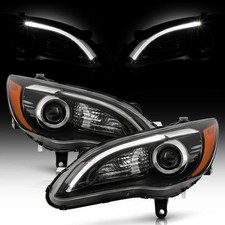 - For 2011-2014 Chrysler 200 Factory Style Black Led Drl Projector Headlights He