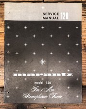 Marantz Model 120 Tuner Service Manual Original