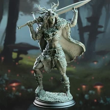 Aram'ra Female Goliath Barbarian Fighter Paladin Druid Miniature | DnD D&D