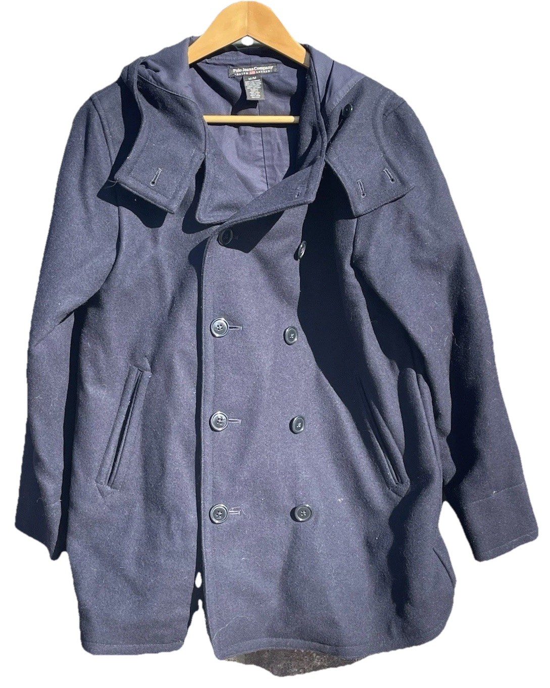 Ralph Lauren Polo Jean Co. Women’s Size M Wool Coat with Hood