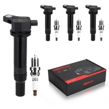 Ignition Coil Pack UF499 and Iridium Spark Plugs, Compatible with Hyundai Kia...