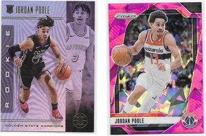 Jordan Poole NBA Basketball Card Lot Panini Prizm, Illusions
