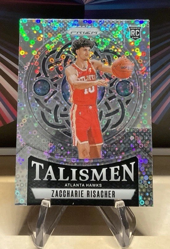 2024-25 Panini Prizm Zaccharie Risacher Talismen #8 Fast Break RC Atlanta Hawks