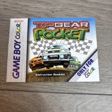 Top Gear Pocket Nintendo Game Boy Color Manual Only ~ Instruction Booklet