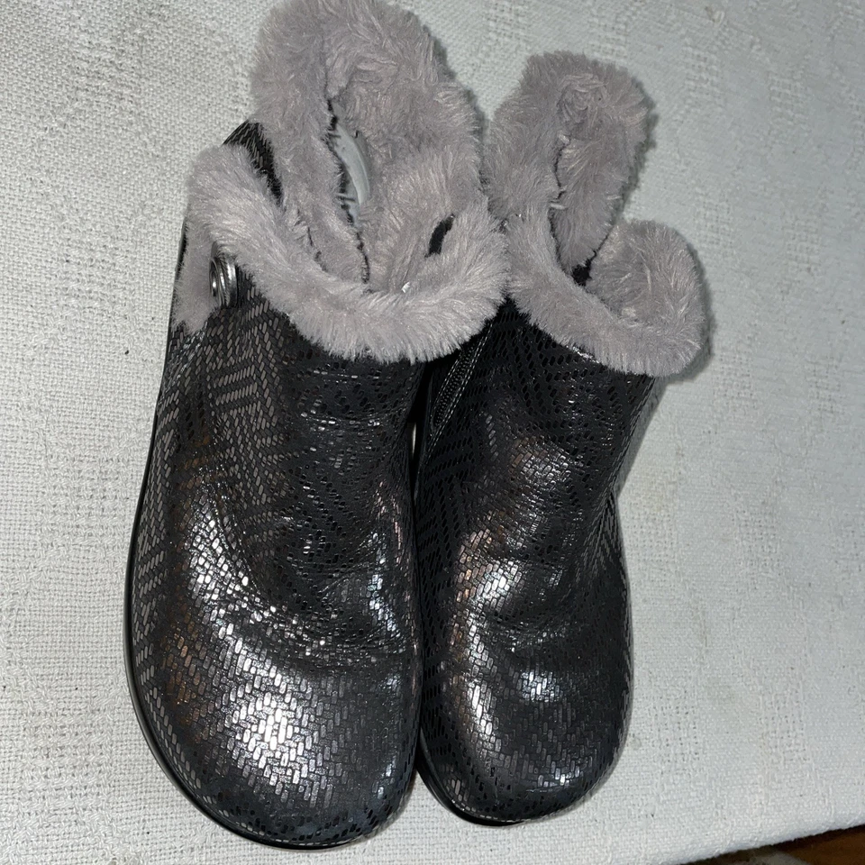 Botines Alegria para mujer talla 41 EE. UU. 10 M cuero peltre salir de fiesta  Foto 4 de 4