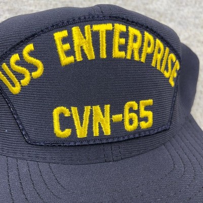 Vintage USS Enterprise CVN-65 Hat Cap Snapback US Navy Military