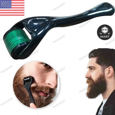 540 Microneedle Derma Roller 0.2mm 0.3mm Skin Face Beard Hair Growth Scalp Tool