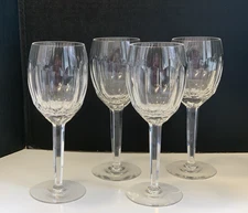 Tyrone Deramore Crystal Large Water Goblets SET OF FOUR 8-5/8"  IRELAND wine