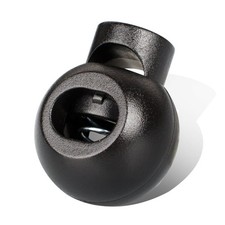 Single Hole Cord Lock Plastic Spring Toggle Stopper Cord Rope End for Drawstr...