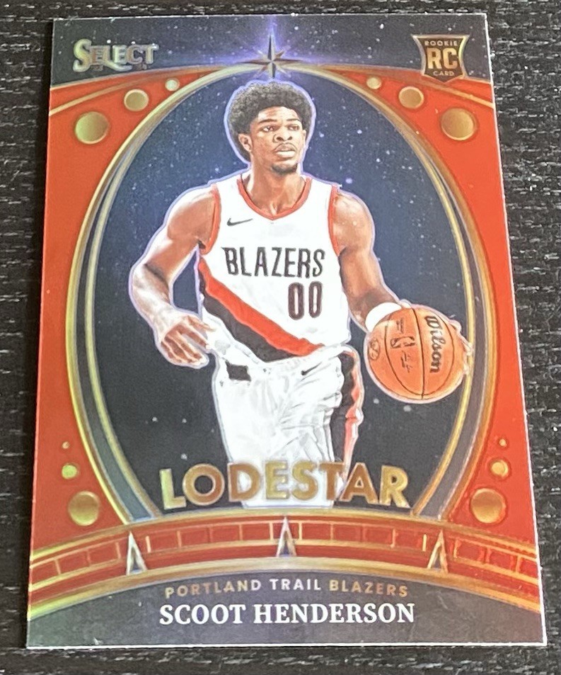 2023-24 Panini Select Basketball Lodestar Insert RC #1 Scoot Henderson Red Prizm