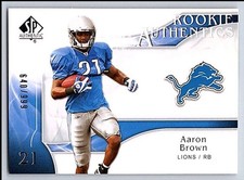 2009 SP Authentic  Aaron Brown 240 640/999