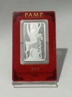2014 Year of the Horse 1 Troy oz .999 Fine Silver Bar PAMP SUISSE
