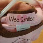 Wee Smiles Pink Brown 100% Cotton Knit Graphic Bodysuit SS Snap Princess 6M — photo 8