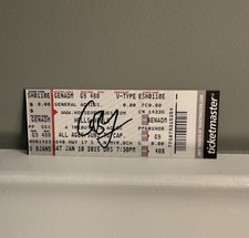 Jacoby Shaddix Autograph Ticket Signature House of Blues Papa Roach NMB, SC 2015
