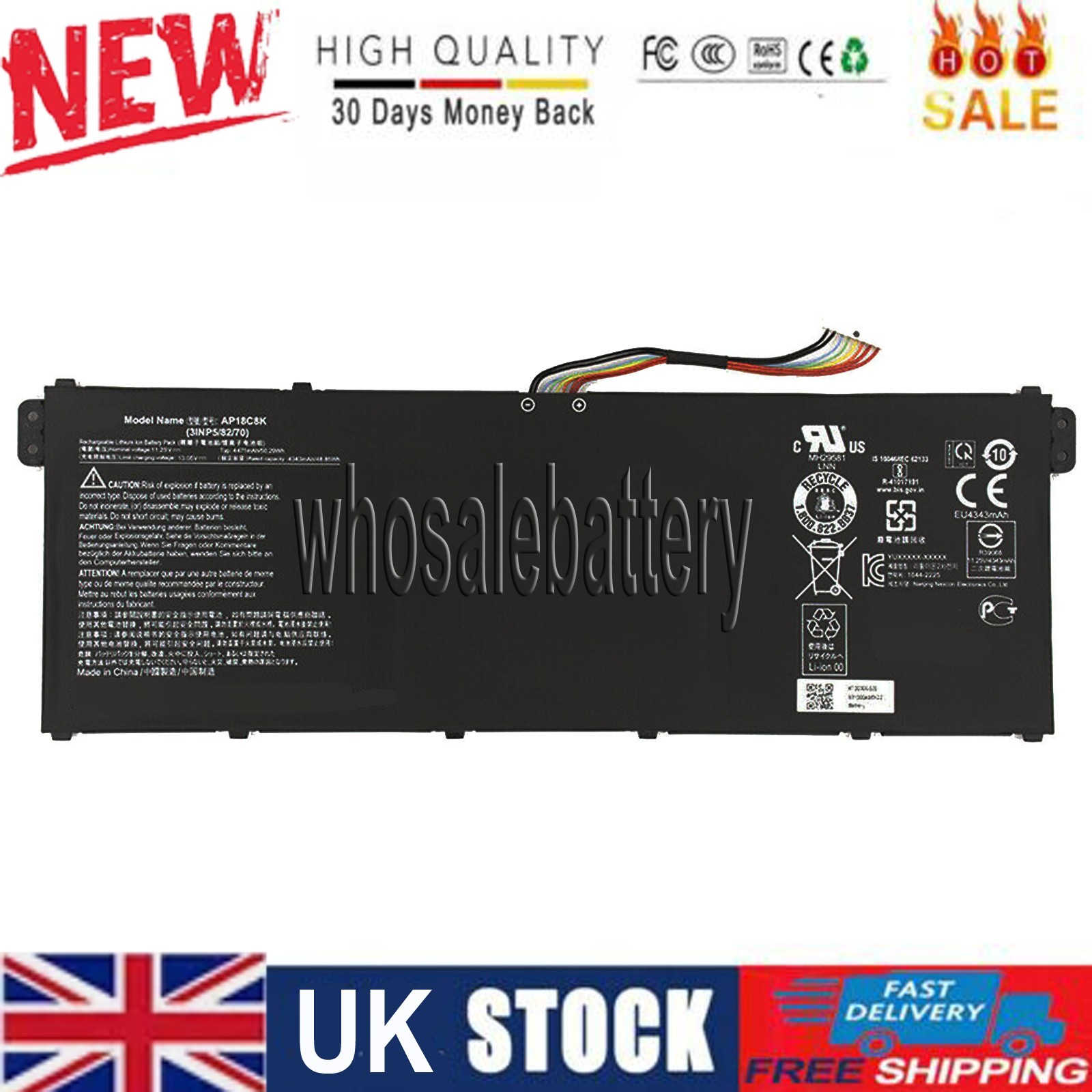 AP18C8K Battery for Acer Chromebook 314 C933 Aspire 5 A515-56 A514-54G A514-54