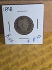 1898 P Barber Half Dollar VF Condition Very nice coin