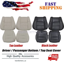 For Dodge Durango 2011-2018 Driver / Passenger Bottom / Top Leather Seat Cover
