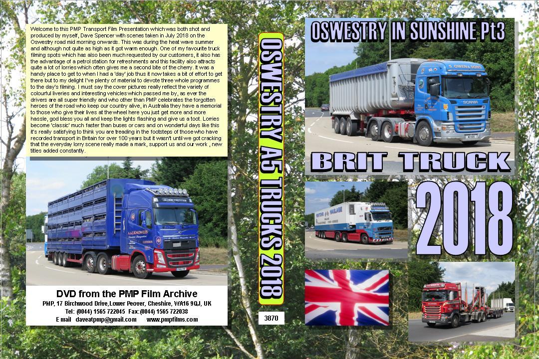 3870. Shropshire. UK. Trucks. July 2018. One of my favourite lorry filming posit