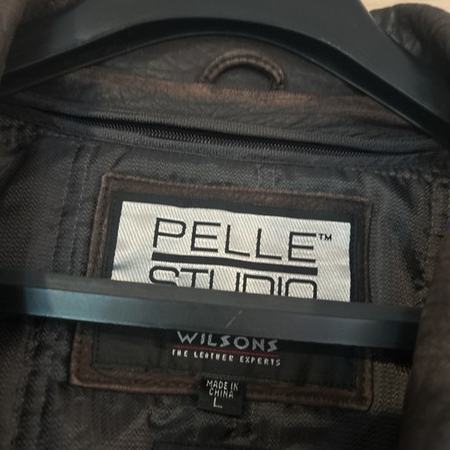 Pelle Studio Wilson’s Brown Leather Bomber Jacket Men’s L Vintage - Picture 15 of 22