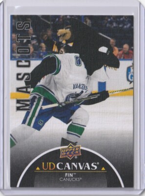 2021-22 Upper Deck Extended UD Black Canvas Fin Mascots Vancouver Canucks NHL
