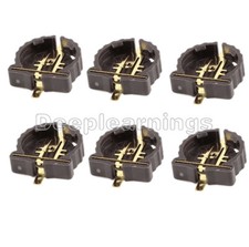 50PCS Button Battery Socket Clip Holder Box Case Portable CR1220