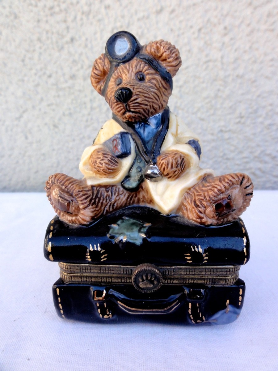 Boyds Bears ボイズベア　オルゴール　テディベア　陶器　置物 Boyd's Bears Bearware Pottery 