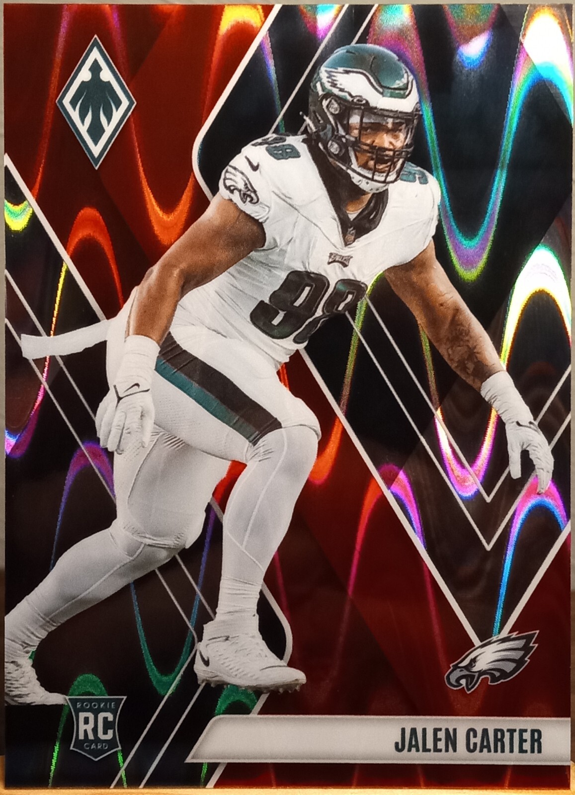 Jalen Carter RC Eagles Red Seismic Prizm /199 2023 Panini Phoenix #143 NM-MT #'d