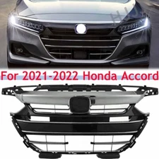 Fit 2021-2022 Honda Accord Front Bumper Grille&Grille Cover Factory Style 4PCS