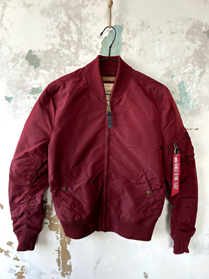 ALPHA INDUSTRIES BOMBER NYLON JACKET SIZE S | eBay