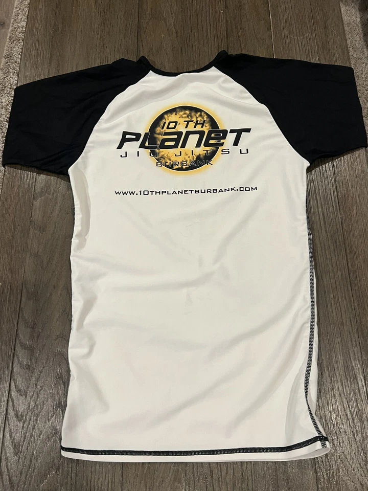 Mens 10th Planet Jiu Jitsu Rashguard Black  Compression Shirt Burbank Large - Image 2 of 2