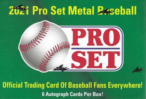 2021 Leaf Pro Set METAL Baseball Factory Sealed Hobby Box