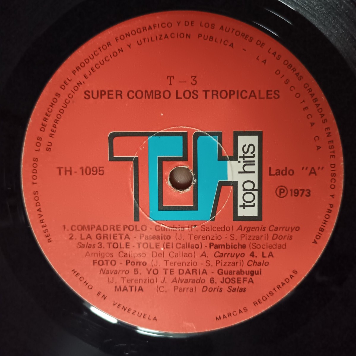 Super Combo Los Tropicales – T.3 [1973] Vinyl LP Latin Cumbia