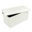 leather button footstool bench folding toy box with chest memory foam seat