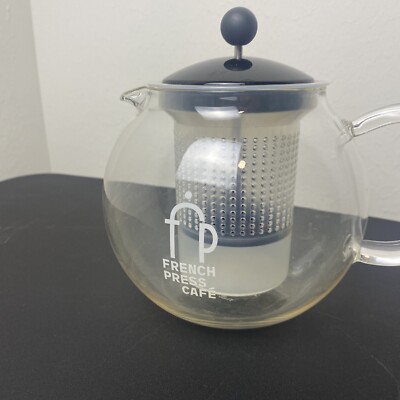 Bodum French Press Cafe Glass Teapot Coffee Pot with Filter