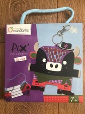 Avenue Mandarine PIX Collection Cross-Stitch Keychain Animals Sancho The Bull