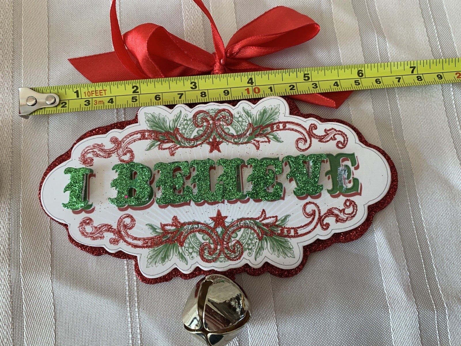 I Believe Christmas Ornament with Jingle Bell 2 eBay