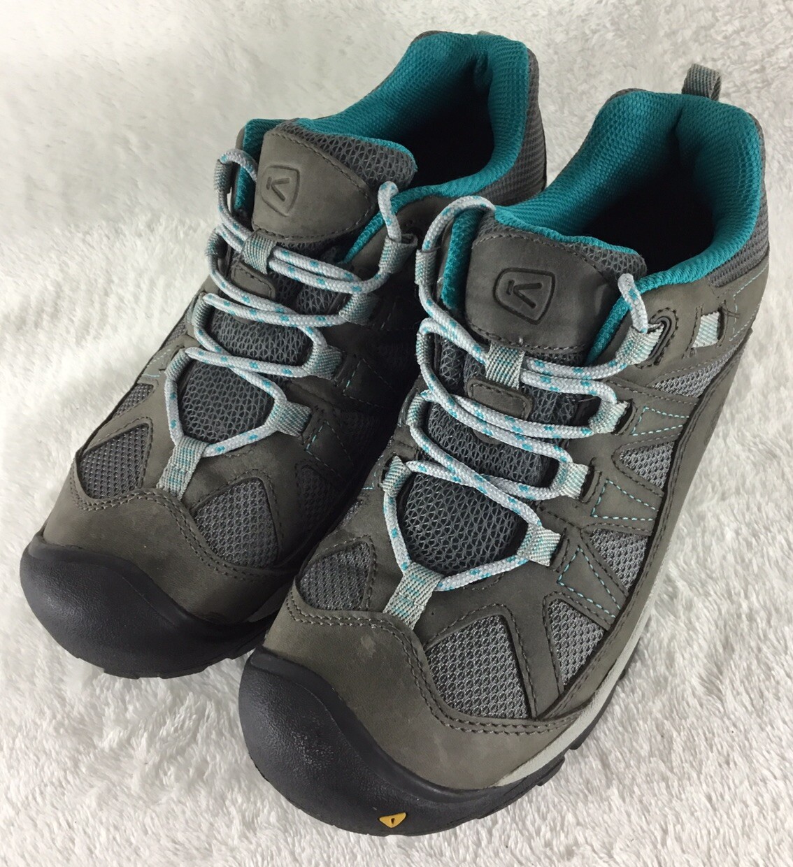Scarpe da trekking KEEN donna misura 8 5 pelle marrone stringate 1003896