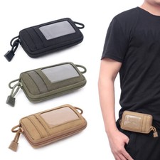 Tactical Wallet Bag ID Card Key Holder Money Pouch Military Tool EDC Waist Bag