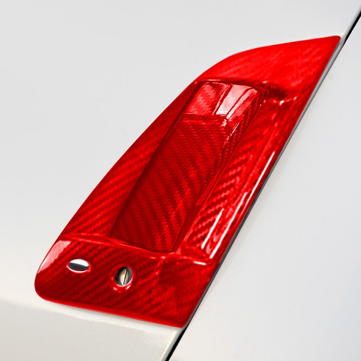 Poignée De Porte Extérieure En Fibre De Carbone Rouge Pour Nissan 370Z Z34 (2009-2021) - Neuf