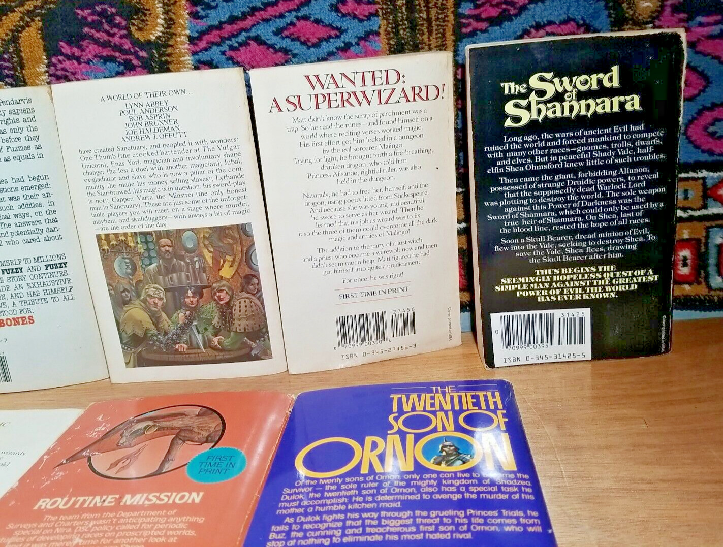 Vintage Lot of 14 Scifi Adventure Fantasy Magic Quest Book novels Myths & Evil