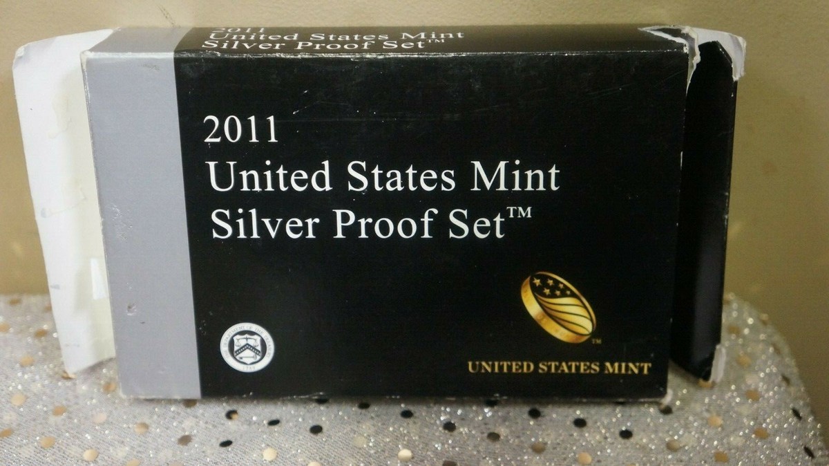 2011 US Mint Silver Proof Set-Complete-14 Coins, Box