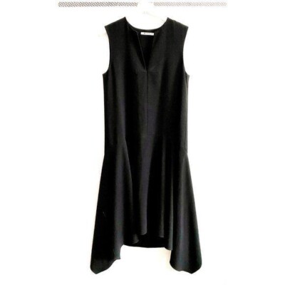 T Alexander Wang Drop-waist Handkerchief Hem Dress, Size 4