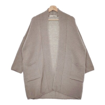 evam eva エヴァムエヴァ alpaca wool robe E233K144 evam eva E233K144 Alpaca wool robe with silk blend cardigan