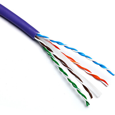 Excel Solid Cat6 Kabel U/UTP LSOH CPR Euroclass Dca 305m Box violett