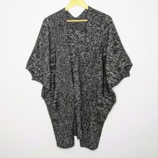 Aritzia Babaton Women's Black Javier Open Front Cocoon Cardigan Size XS/S