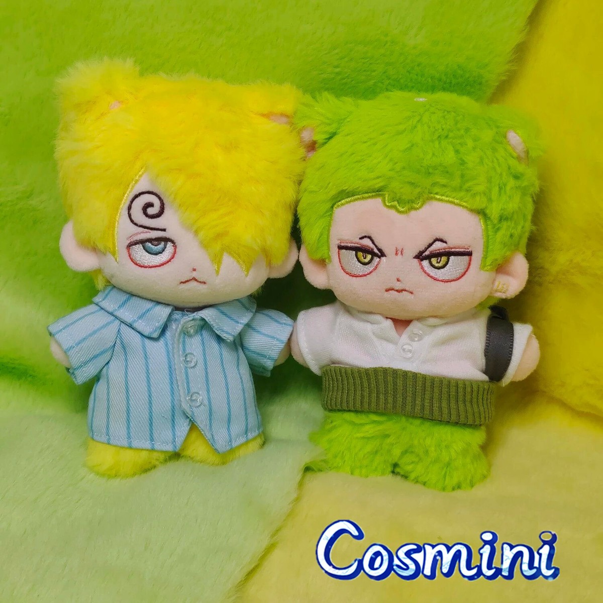 ss ෆ̈ ぬい服 10〜12cm ONE PIECE Zoro Sanji 10cm Plush Doll Dress up Stuffed Toy Gift